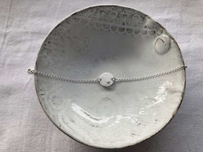 Sterling Silver 13mm Bauble Disc Bracelet