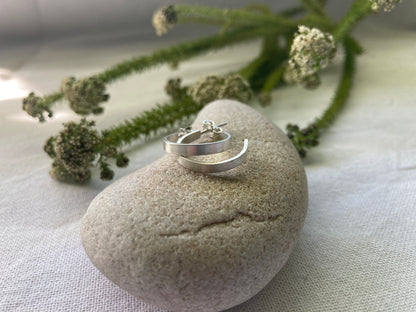 Sterling Silver Everyday Hoop Earrings - 18mm diameter