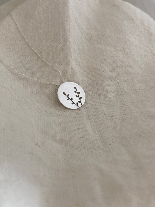 Spekboom Indigenous Disc Pendant