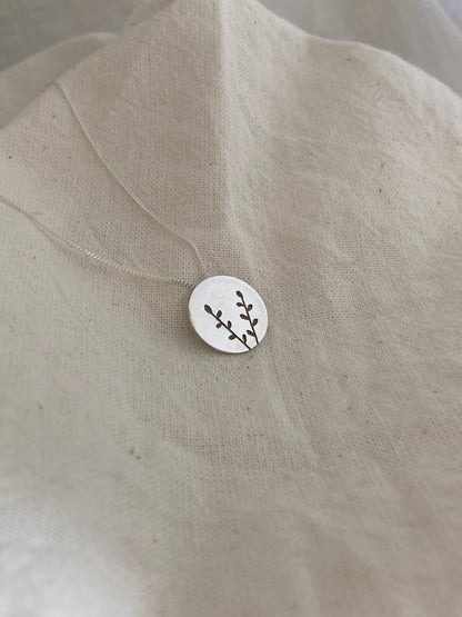 Spekboom Indigenous Disc Pendant