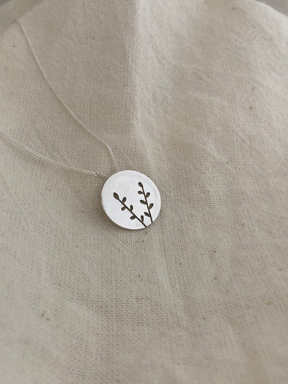 Spekboom Indigenous Disc Pendant