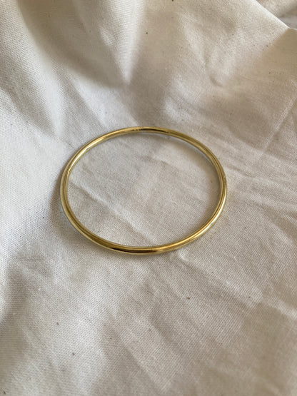 Brass Thick 3mm Solid Bangle