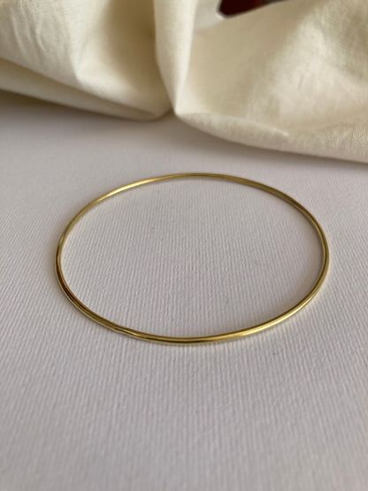 Brass Thin 1.5mm Solid Bangle