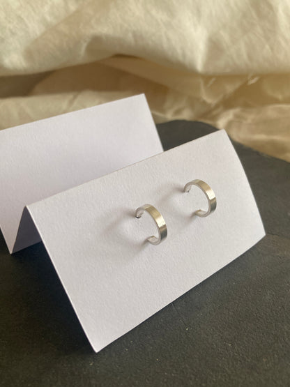 Sterling Silver Small Everyday Hoop Earrings