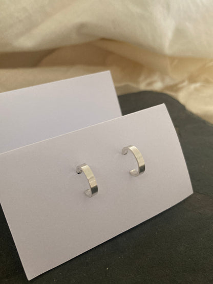 Sterling Silver Small Everyday Hoop Earrings