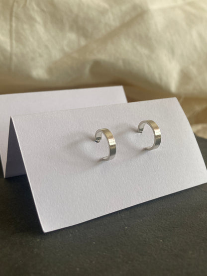 Sterling Silver Small Everyday Hoop Earrings
