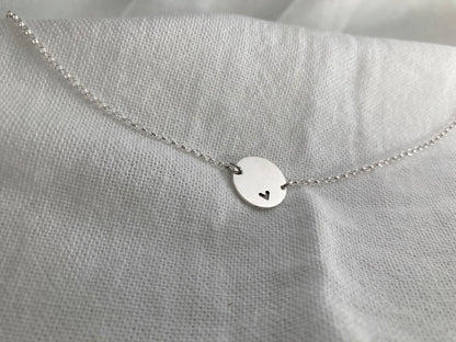 Sterling Silver 13mm Bauble Disc Bracelet