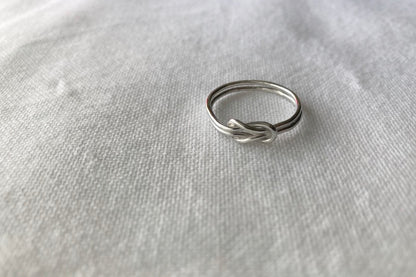 Sterling Silver Double Knot Ring