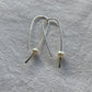 Pearl Hook Earrings - 1 Pearl